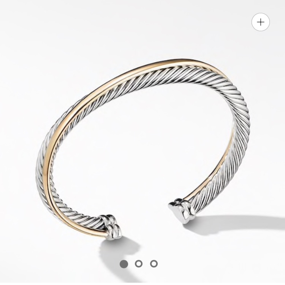 David Yurman Crossover Cuff 18K Gold 5MM